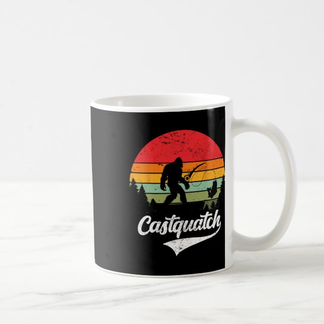 Mug Castquatch Funny B Pêcheur Mème de pêche (Droite)