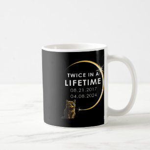 Mug Cat 2024 Éclipse Solaire Totale Deux Fois Dans Une