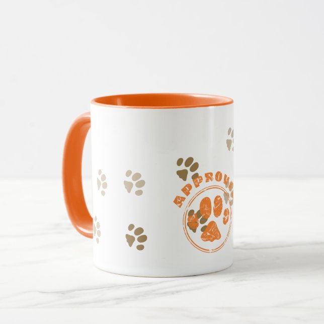 Mug Cat Art Sceau d'approbation (Devant gauche)