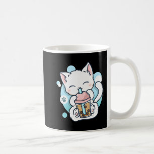 Mug Cat Boba Tea Bubble Tea Kawaii Anime Japanese Neko