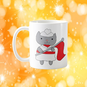 Mug Cat Color Guard Rouge Blanc
