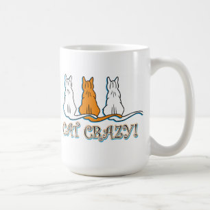 Mug Cat Crazy Orange Tabby Cats