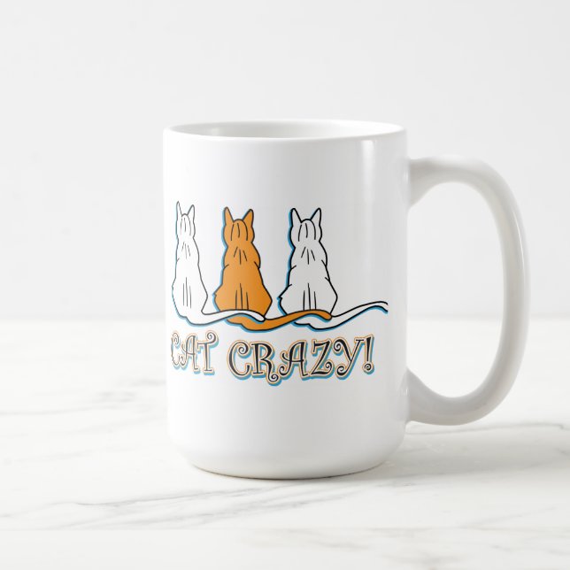 Mug Cat Crazy Orange Tabby Cats (Droite)