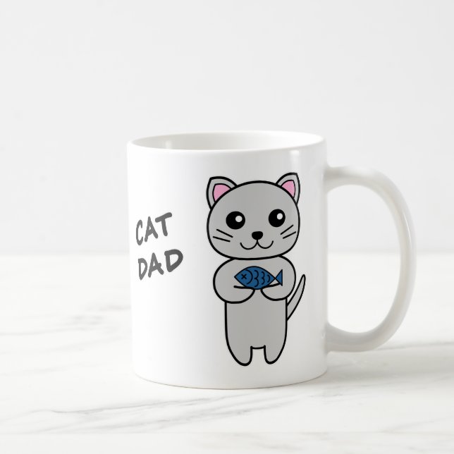 Mug CAT DAD personnalisé (Droite)