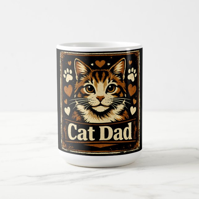 Mug Cat Dad – Proud Feline Father Humor Love (Centre)