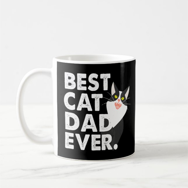 Mug Cat Daddy Père Meilleur Chat Papa Jamais (Gauche)