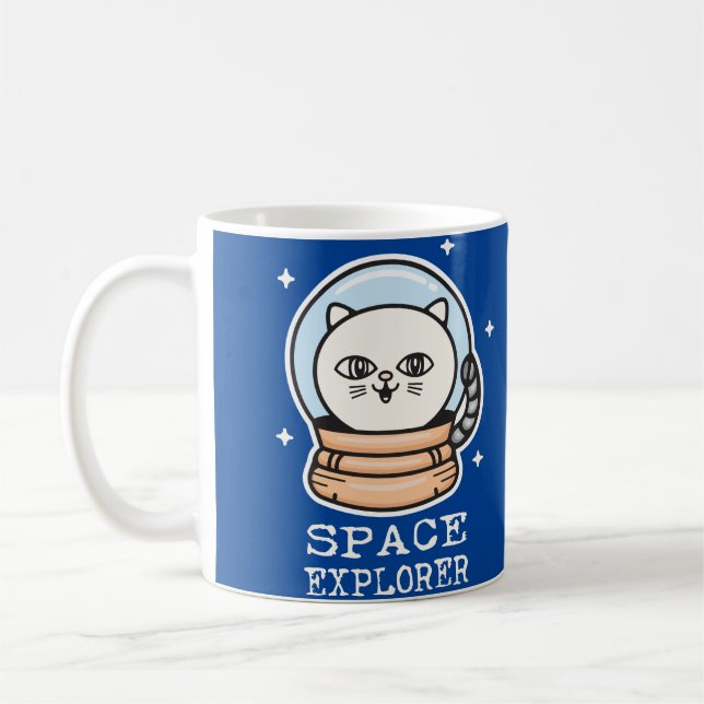 Mug Cat de l'Explorateur d'espace (Gauche)