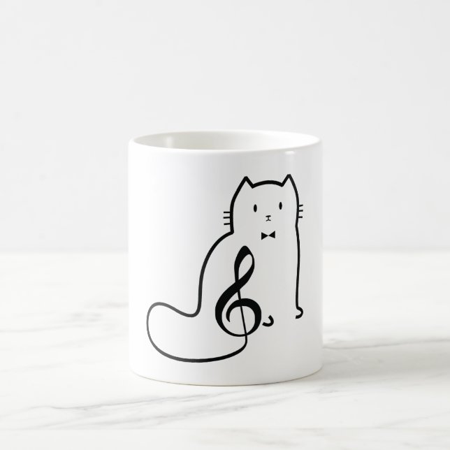 MUG CAT ET MUSIQUE NOTE (Centre)