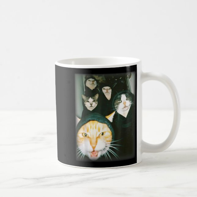 Mug Cat Gang Meme Funny Chaotic Cats Unhinged Feline H (Droite)