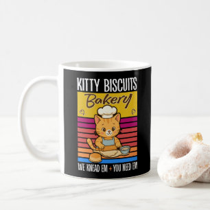 Mug Cat Kneading Baker Kitty Biscuits On Knead Em You
