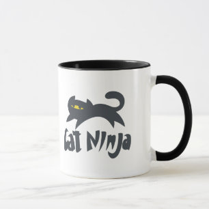 Mug Cat ninja - Choisir la couleur arrière - plan