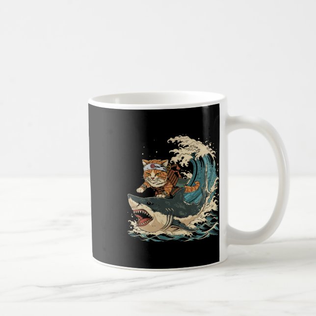 Mug Cat rétro Ninja mignon animal Kitten animal Hallow (Droite)