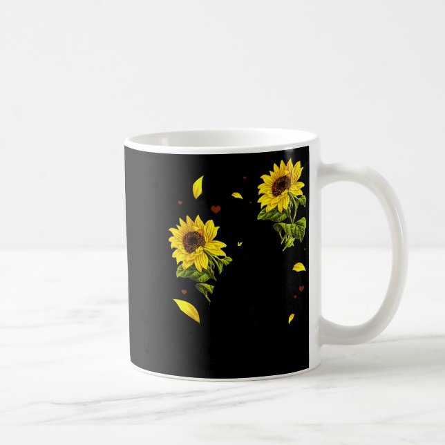 Mug Cat Sunflower Christmas Tree Sun Flower Cat Lover  (Droite)