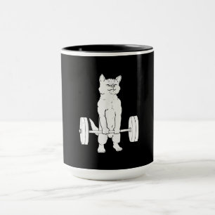 Mug Cat Weightlifting And Gym