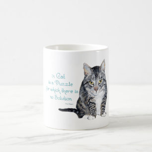 Mug Cat Wisdom - un chat est un casse-tête