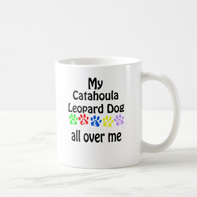 Mug Catahoula Leopard Dog Walks Design (Droite)