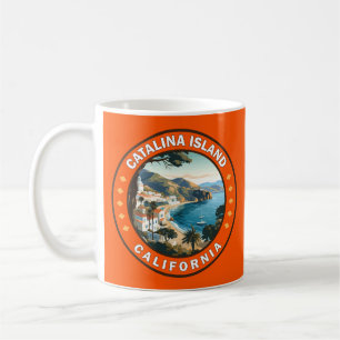Mug Catalina Island California Travel Art Badge