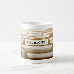 Mug Catalogues de dossiers de fichiers vintage Organis