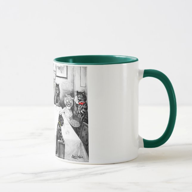 Mug Catastrophe de Noël de chats par Louis Wain (Droite)