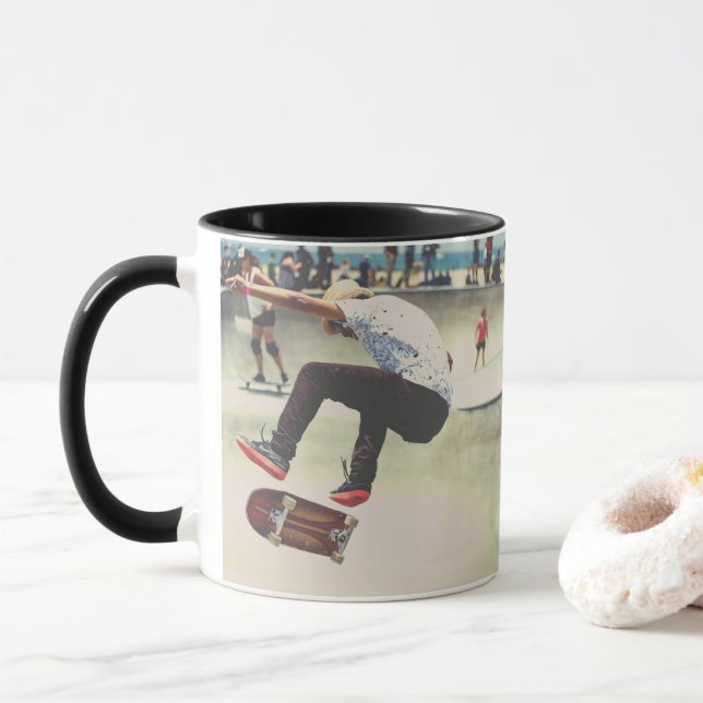 Mug Catching Air Skateboard (Avec donut)
