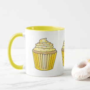 Mug Câteau de citron jaune crème à beurre givré