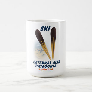 Mug Catedral Alta Patagonia, Argentine affiche de ski