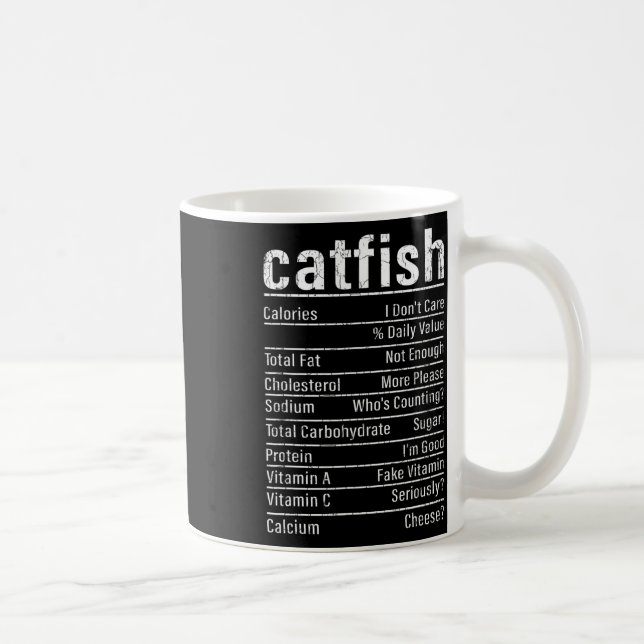 Mug Catfish Faits amusant Pêcheur Amoureux Pêche Graph (Droite)