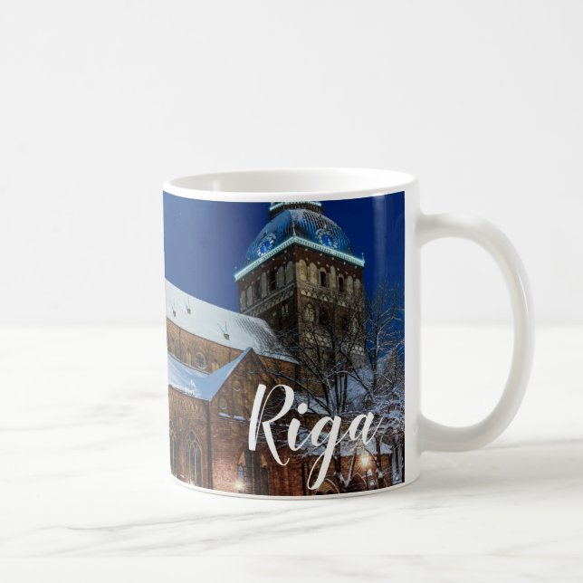 Mug Cathédrale de Dôme sur Dome carré à Riga, Lettonie (Droite)