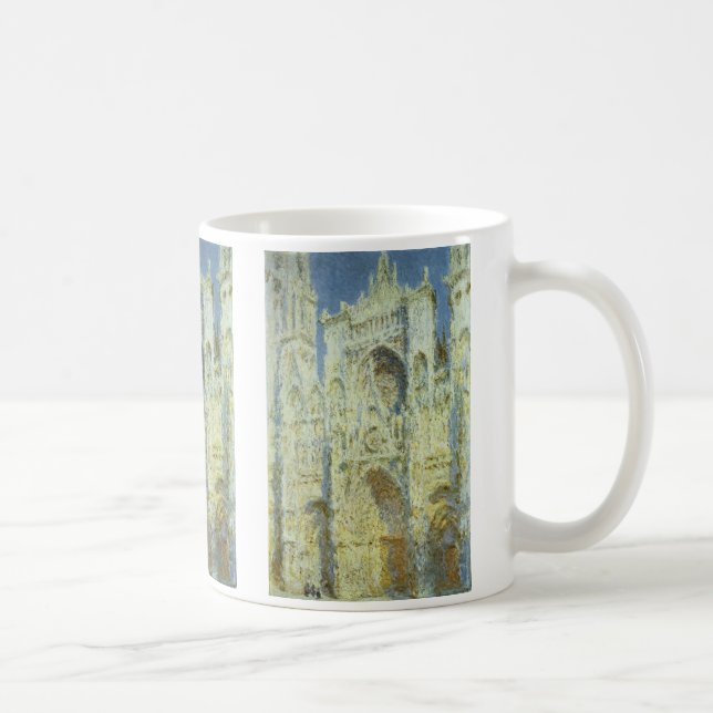 Mug Cathédrale de Rouen, façade ouest, soleil, Claude  (Droite)
