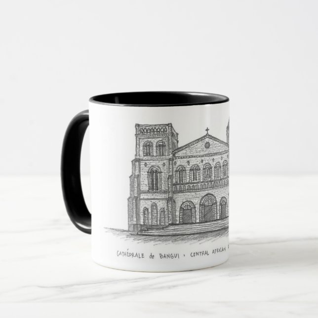 Mug Cathédrale Notre-Dame, Bangui, C.A.R. (Devant gauche)