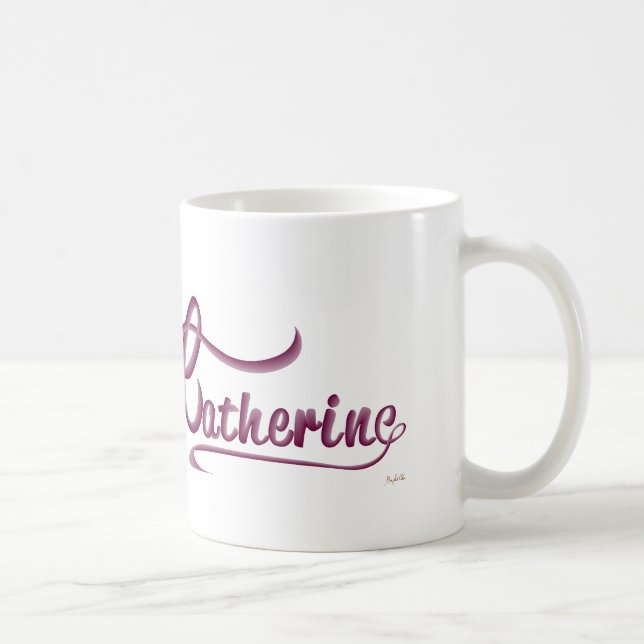 Mug Catherine - nom personnalisé (Droite)
