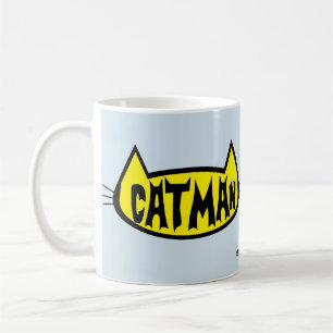 MUG "CATMAN" MENS AMOUREUX DES CHATS RETRO LOGO