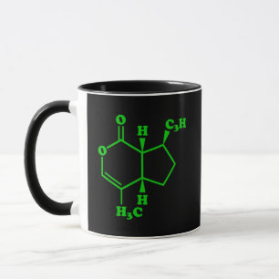Mug Catnip Nepetalactone Formule chimique moléculaire