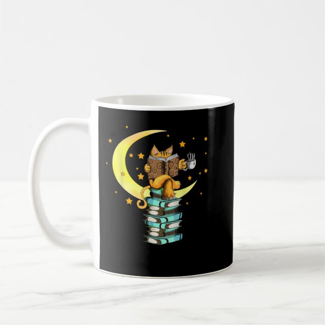 Mug Cats Coffee Reading Kat Books Read Stubenter Kitte (Gauche)
