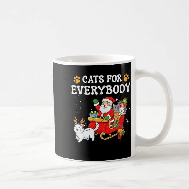 Mug Cats For Everybody Christmas Cat Funny Xmas Women  (Droite)