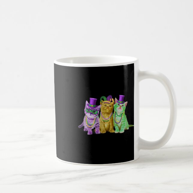 Mug Cats Kitten Kitty Mardi Gras Festival Party Cat Lo (Droite)