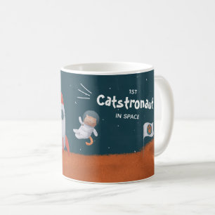 Mug Catstronaut Whimsical dans l'espace, Chats sur Mar