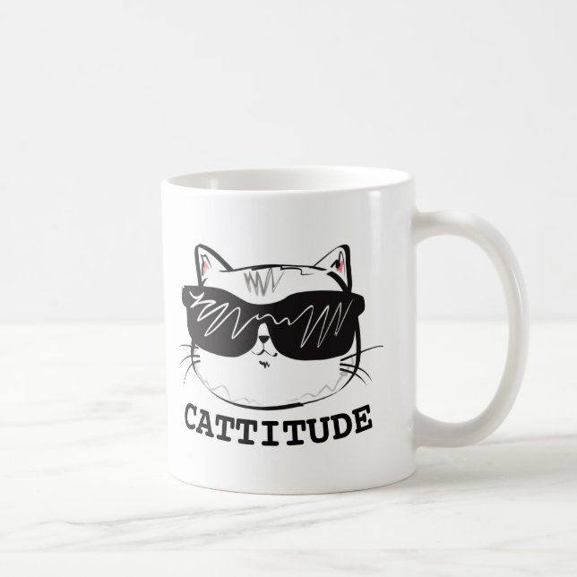 MUG CATTITUDE CAFÉ CAFÉ MUSIQUE (Droite)