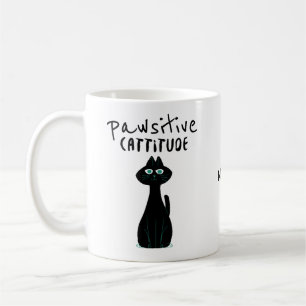 Mug Cattitude provocatrice Cat Humour Nom du devis