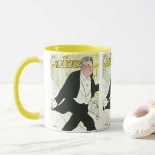 Mug Caudieux par Toulouse Lautrec, Art Nouveau ancien