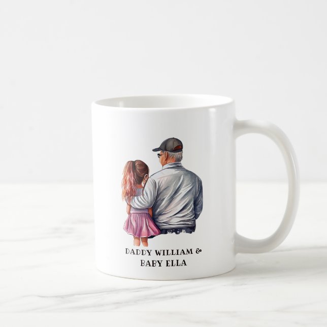 Mug Caution père et fille (14) (Droite)