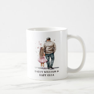 Mug Caution père et fille noire (13)