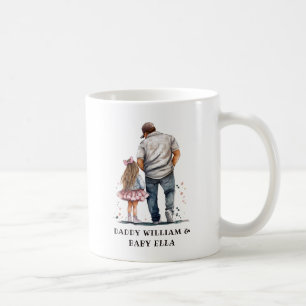 Mug Caution père et fille noire (14)