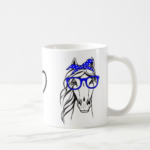 Mug Cavalier Cadeau Équitation Foulard Cheval