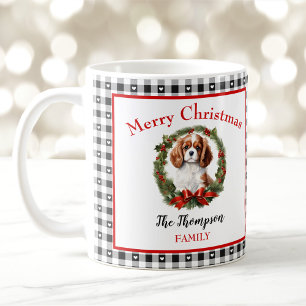 Mug Cavalier Charles Nom du chien En vichy Musique de