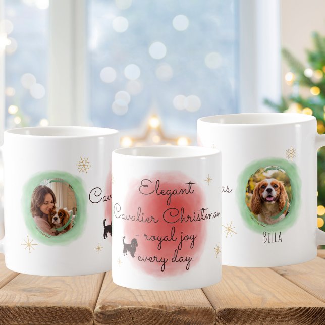Mug Cavalier de Noël à l'aquarelle – Élégante Fête (Créateur téléchargé)