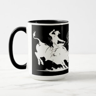 Mug Cavalier de taureau personnalisé Rodéo 2