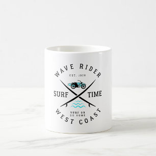Mug Cavalier de vague temps de surf