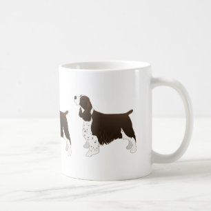 Mug Cavalier espagnol Dog Basic Breed Silhouette Brown
