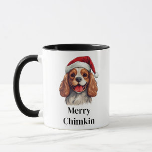 Mug Cavalier King Charles Spaniel Chapeau de Père Noël